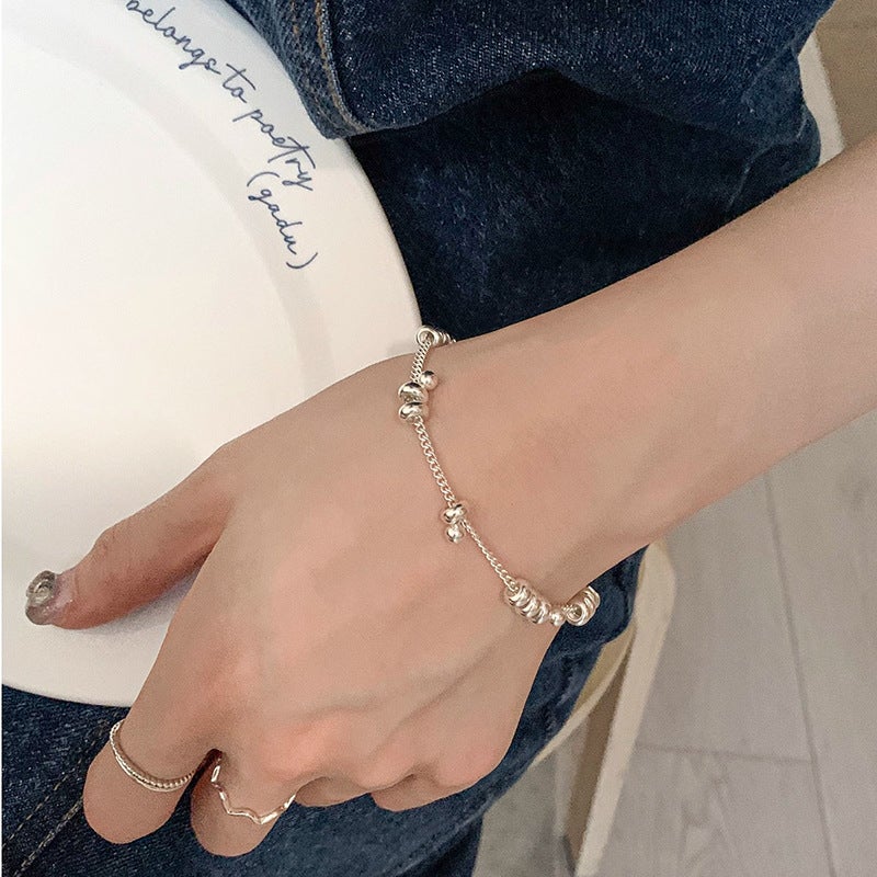 Small Fresh Korean Style All-Match Design Sense Circle Bracelet Women'S Light Luxury Simple Exquisite Niche High-End New Bracelet - Image 3